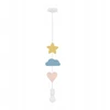 Pakabinamas šviestuvas Candellux HEART CS LAMPA WISZĄCA 1X20W E27 IQ KIDS ROŽINĖ+Mėlynas+Baltas