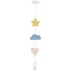 Pakabinamas šviestuvas Candellux HEART CS LAMPA WISZĄCA 1X20W E27 IQ KIDS ROŽINĖ+Mėlynas+Baltas