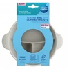CANPOL BABIES silikoninis neslystantis dubenėlis DOTS, 3 skyrių, 360 ml, 51/403_grey
