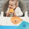 Canpol baby Lėkštė su ausytėmis 19 cm BabiesBoo geltona