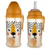 Canpolbabies CANPOL BABIES neišsipilanti sportinė gertuvė su šiaudeliu BabiesBoo cheetah, 270 ml, 56/510_ora