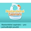 Canpolbabies Canpol babies Silikoninis seilinukas su kišenėle BONJOUR PARIS tamsiai raudonas