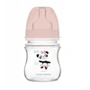 Canpolbabies CANPOL 35/220 EasyStart Egzotiškas plačiai atidaromas buteliukas nuo dieglių 120ml rožinis