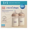 Canpolbabies Canpol Babies dviejų pakuočių natūralios formos buteliukas 260 ml 3m+