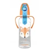 Canpolbabies CANPOL 11/845 Standartinis buteliukas su rankenomis 250ml CUTE ANIMALS oranžinė