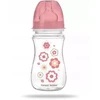 Canpolbabies CANPOL 35/217 Easystart naujagimiui plačiai atidaromas buteliukas nuo dieglių 240 ml rožinės gėlės