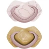Canpolbabies CANPOL Ramus silikoninis simetriškas raminamasis žindukas 0-6 m GOLD rožinis 2 vnt.
