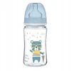 Canpolbabies CANPOL 35/217 Easystart naujagimiui Easystart plačios burnos buteliukas nuo dieglių 240 ml smėlio spalvos širdelės