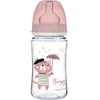 Canpolbabies CANPOL 35/217 Easystart naujagimiui Easystart plačios burnos buteliukas nuo dieglių 240 ml smėlio spalvos širdelės