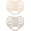 Canpolbabies CANPOL BABIES silikoniniai simetriniai čiulptukai NUDE, Creme, 6-18m, 2 vnt., 23/229_cre