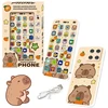 CAPYBARA INTERAKTYVUS TELEFONAS MOTORINIS MOKYMAS IŠMANIOJO TELEFONO ŠVIESOS GARSU