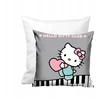 Carbotex HELLO KITTY Poduszka su poszewka dekoracyjna helo Kiti Kotek pilka jasiek