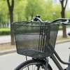 Carcommerce Dviračio krepšelis Priekinis dviračio krepšelis šunų pirkiniams Metalinis su tinkleliu