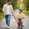 Carcommerce Vadovas, stūmimo rankena, vaikiškas dviratis, lazda, važiavimo mokymosi rankena, PLIENAS