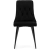Home Design CAREN Juodas VELVET MINŠTA KĖDĖ