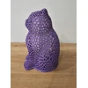 Cat lempa kačių naktinė lempa Stalinė lempa vaikams E27 CatLamp violetinė