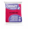 Cernit Translucent modelino 56g, spalva 474 RUBY Raudonas