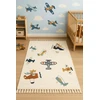 Chemex Dywan Buffo Aereo 140x200 3D sensoryczny w samoloty w stylu boho su fedzlami