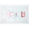 Chemex DYWAN Dziecięcy Drukowany KIDS 200x300 Zajączek Balon Lot Podróż Chmurki