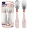 CHICCO CUTLERY metalinė šakutė ir SPOON smėlio spalvos