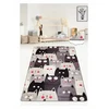 Chilai Home Dywan KOTY KOT 120 cm x 180 cm pilka