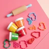 ProGarden Childgen Natūrali plastilino masė indeliuose, blizgučiai, 6 spalvos
