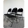 Chill Art Aukštai sulankstoma juoda biuro konferencijų kėdė, tvirta, apmušta