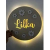 Chill Boho LED naktinė lemputė SU PAVADINIMU, VEIKIA BATERIJA, 34 cm, gėlių dekoras