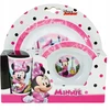 Cijep Vakarienės rinkinys vaikams 3 vnt. - Minnie Mouse puodelis, lėkštė, dubuo
