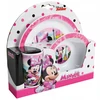 Cijep Vakarienės rinkinys vaikams 3 vnt. - Minnie Mouse puodelis, lėkštė, dubuo