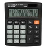 "citizen" skaičiuotuvas sdc812nr, juodas, stalinis, 12 skaitmenų, dvigubas įkrovimas