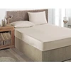 Čiužinys Satininė paklodė su guma ALURA BEIGE, smėlio sp., 160 x 200, 100% medvilnės