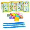 ClayDoll Super Light Clay MAGIC FOAM PLAYSTINE PASTA 12 vnt + PRIEDAI