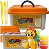 ClayDoll Super Light Clay PUTOLAS 24 vnt. + Lagaminas + Priedai MAGICAL PLASTIC