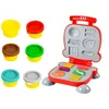 click4TOYS 6 TEŠLOS VIENETŲ RINKINYS + VAIKŲ PLASTIKOS PASTOS HAMBURGERIŲ MAŠINAS