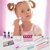 Click4Toys DĖŽUTĖ SU MAKIAŽO KOSMETIKA VAIKAMS IR UV nagų lempa