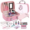 Click4Toys DĖŽUTĖ SU MAKIAŽO KOSMETIKA VAIKAMS IR UV nagų lempa