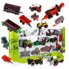 Click4Toys DIDELIS ŽEMĖS ŪKIO TRANSPORTO PRIEMONIŲ TECHNIKOS RINKINYS VAIKAMS DVIEJI TRAKTORIAI TRAKTORIAUS PĖLYMAS