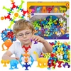 Click4Toys EDUKACINIAI KONSTRUKCINIAI KLAUKAI SILIKONINIAI SIURBUČIŲ RINKINYS VAIKAMS 96 vnt.
