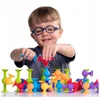 Click4Toys EDUKACINIAI KONSTRUKCINIAI KLAUKAI SILIKONINIAI SIURBUČIŲ RINKINYS VAIKAMS 96 vnt.