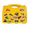 Click4Toys KINETINIS SMĖLIŲ RINKINYS MOL STATYBINĖS TRANSPORTO PRIEMONĖS XXL lagaminas + NEMOKAMAS MEGA