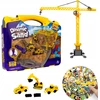 Click4Toys KINETINIS SMĖLIŲ RINKINYS MOL STATYBINĖS TRANSPORTO PRIEMONĖS XXL lagaminas + NEMOKAMAS MEGA