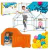 click4TOYS KONSTRUKCINIAI BLOKAI VAMZDZIS XXL 340 EL + PAGRINDINĖ PALAPINĖ VAIKAMS VAMZDŽIAI