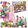 click4TOYS KŪRYBINGAS SODAS VAIKAMS BLOKAS GĖLĖS SODAS 272 vienetai GARDEN XL DRUGELIAI DIY