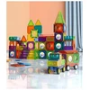 Click4Toys Magnetinės edukacinės kaladėlės vaikams 3D panelės 149 dalių didelis rinkinys