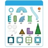 Click4Toys MAGNETINIŲ BLOKŲ PLOKŠČIAI 100 EL RUTUČIŲ stelažas VAIKAMS DIDELIS MAGNETINIS RINKINYS