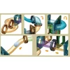 Click4Toys MAGNETINIŲ BLOKŲ PLOKŠČIAI 100 EL RUTUČIŲ stelažas VAIKAMS DIDELIS MAGNETINIS RINKINYS