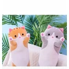 Click4Toys MASKOTAS PLIUSINIS ŽAISLAS ILGA KATĖS GLOSMĖS PILGA ŽAISLŲ PAGALVĖ STORA GRAŽI