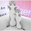 Click4Toys MASKOTAS PLIUSINIS ŽAISLAS ILGA KATĖS GLOSMĖS PILGA ŽAISLŲ PAGALVĖ STORA GRAŽI
