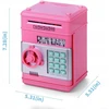 Click4TOYS rožinė plastikinė taupyklė su slaptažodžiu, 20 cm